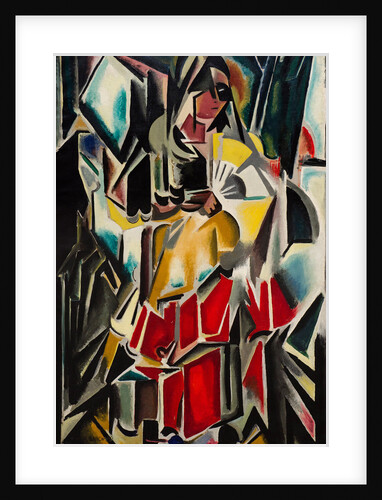 Lady with a fan, 1913-1915 by Anonymous