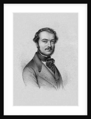 Portrait of the violinist and composer Antonio Bazzini, 1840s by Anonymous