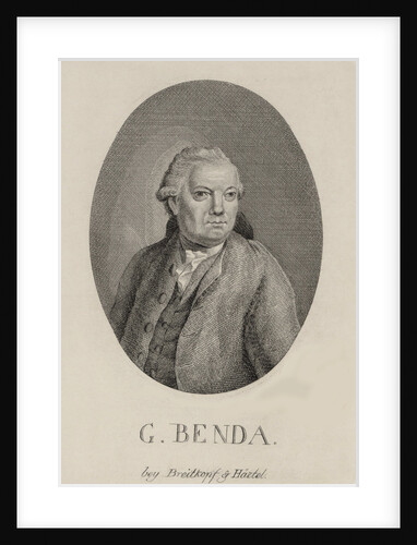 Portrait of the composer Georg Benda, Late 18th cent by Anonymous