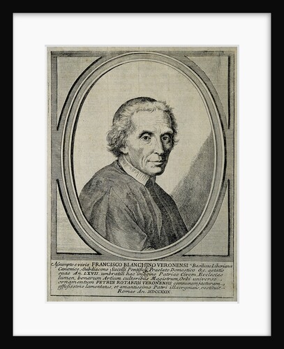 Portrait of Francesco Bianchini, 1729 by Anonymous