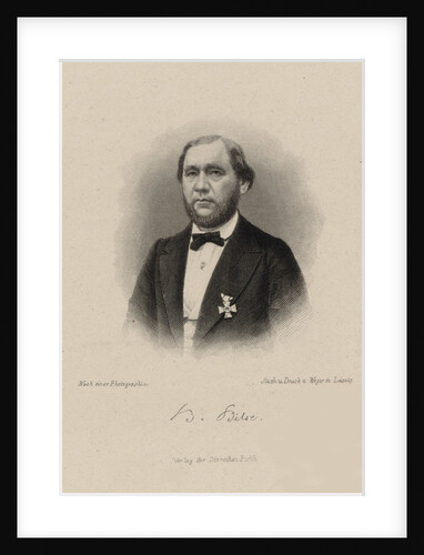 Portrait of the composer Benjamin Bilse, 1870 by Anonymous
