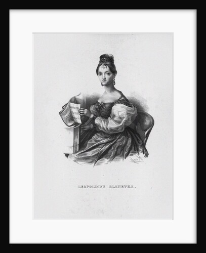 Portrait of the composer Leopoldine Blahetka, 1830-1840s by Anonymous
