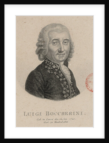 Portrait of the composer Luigi Boccherini by Anonymous