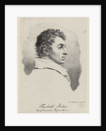 Portrait of the composer Theobald Böhm, 1825 by Anonymous