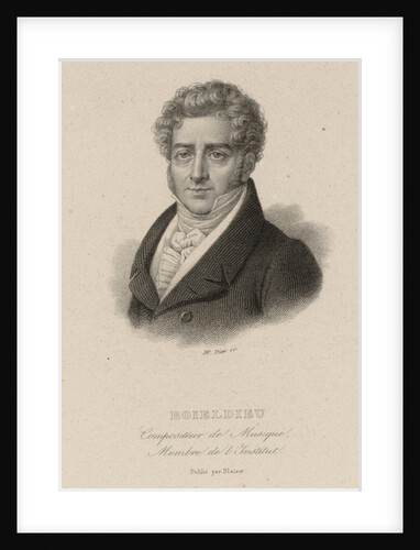 Portrait of the composer François-Adrien Boïeldieu, 1845 by Anonymous
