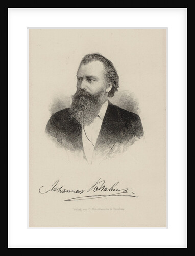 Portrait of the composer Johannes Brahms, 1870 by Anonymous