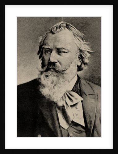 Portrait of the composer Johannes Brahms by Anonymous