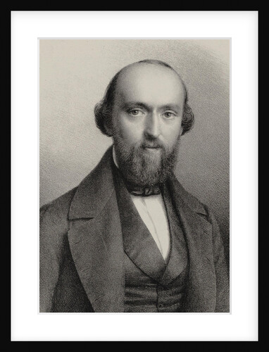 Portrait of the composer Friedrich Burgmüller, 1850 by Anonymous