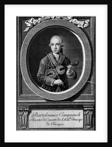 Portrait of the violinist and composer Bartolomeo Campagnoli by Anonymous