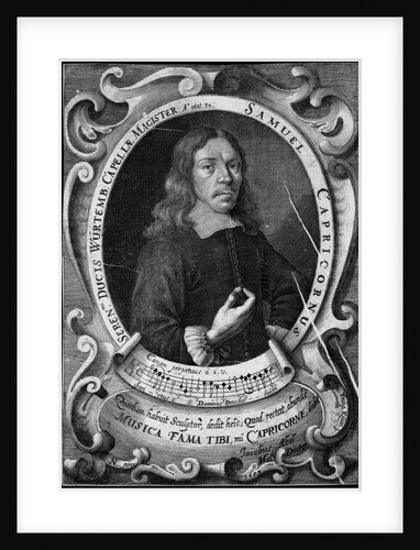 Portrait of the composer Samuel Capricornus by Anonymous