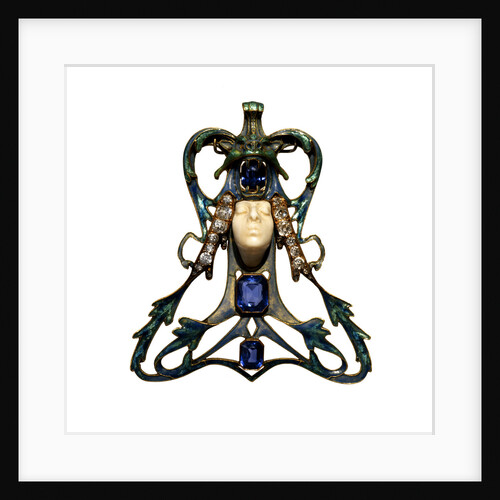 Female Face Pendant, 1897-1898 by Anonymous
