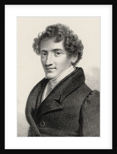 Portrait of the composer and singer Jean-Baptiste Chollet, 1835 by Anonymous