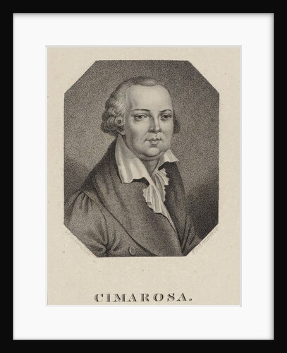 Portrait of the composer Domenico Cimarosa, 1820 by Anonymous