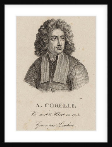 Portrait of the composer Arcangelo Corelli by Anonymous