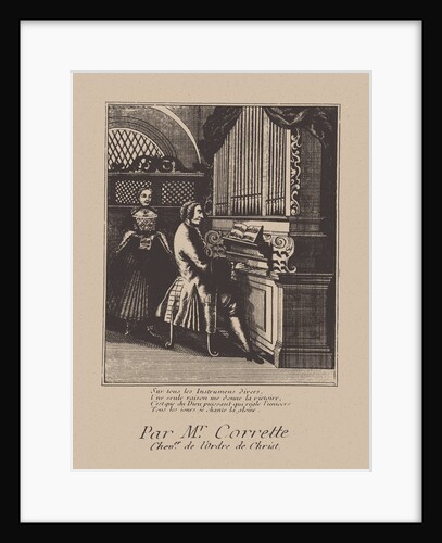Portrait of the composer Michel Corrette, 1738 by Anonymous