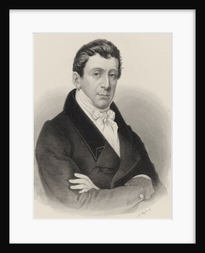 Portrait of the composer Johann Baptist Cramer, 1820 by Anonymous