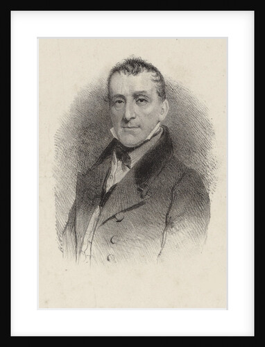 Portrait of the composer Johann Baptist Cramer, 1850 by Anonymous