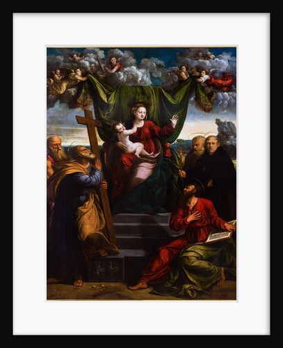 The Virgin and Child with Saints, First Half of 16th cen by Anonymous
