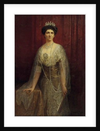 Portrait of Princess Elena of Montenegro, Queen of Italy, 1913 by Anonymous