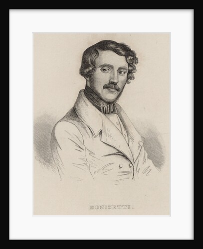 Portrait of the composer Gaetano Donizetti by Anonymous