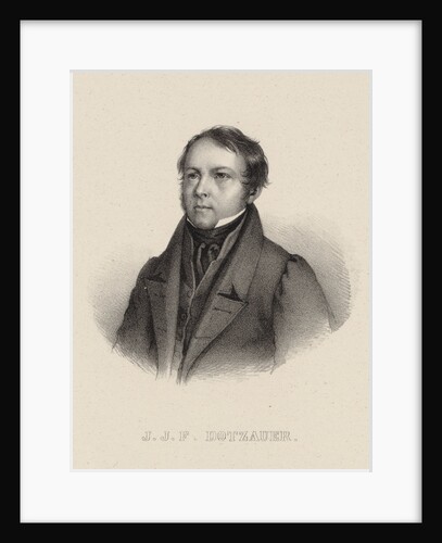 Portrait of the cellist composer Justus Johann Friedrich Dotzauer, 1850 by Anonymous
