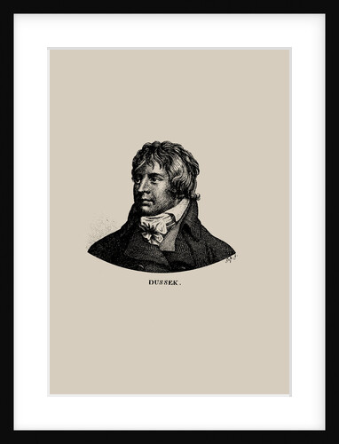Portrait of the pianist and composer Johann Ladislaus Dussek by Anonymous