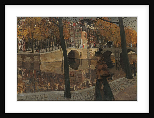 View of the Keizersgracht, corner Reguliersgracht in Amsterdam, 1895 by Anonymous