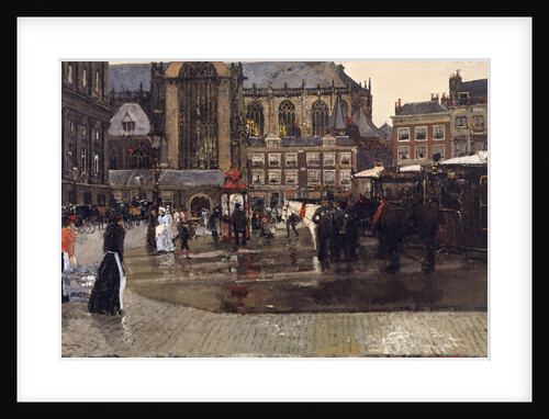 The Dam (De Nieuwe Kerk in Amsterdam), 1891 by Anonymous