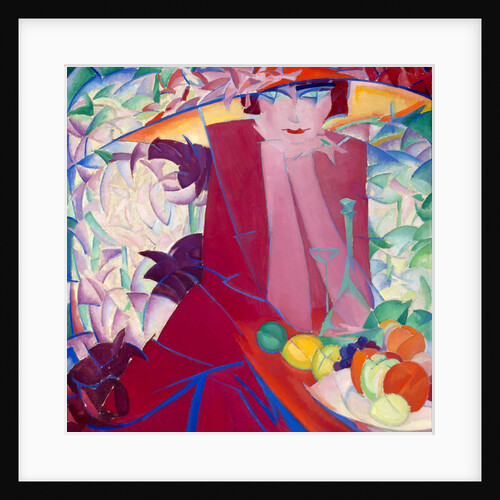 Lady with Large hat in Summer House, 1913 by Anonymous