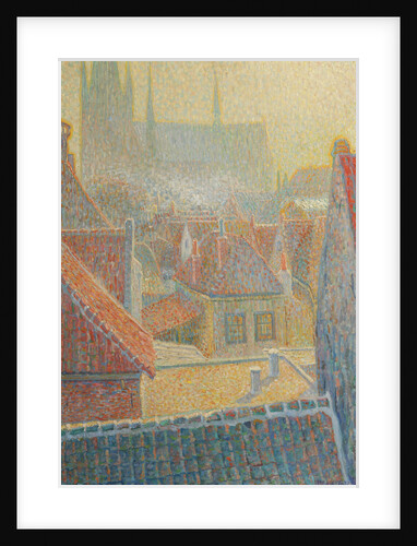 View of the church in Woerden, 1909 by Anonymous