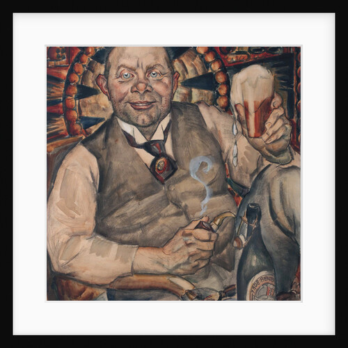 Piet Boendermaker with beer glass, 1917 by Anonymous