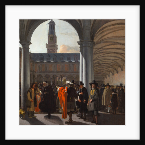 The Courtyard of the Beurs in Amsterdam, 1653 by Anonymous