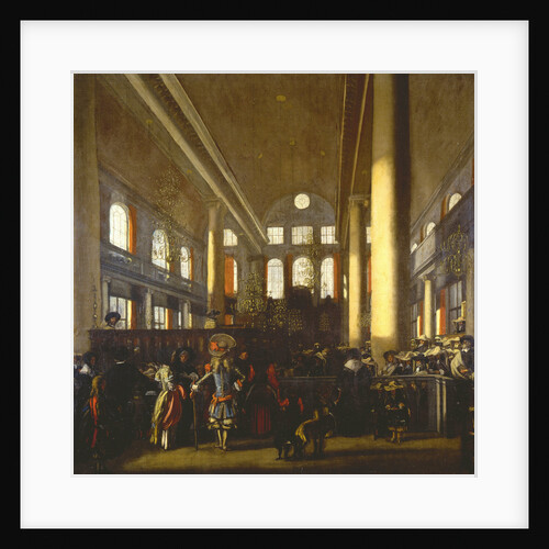 Interior of the Portuguese Synagogue in Amsterdam, c. 1680 by Anonymous