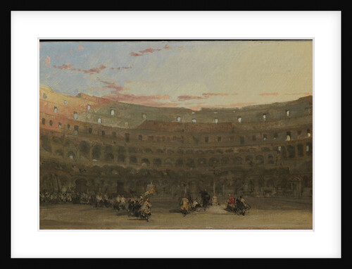 The interior of the Colosseum at dawn, c. 1850 by Anonymous