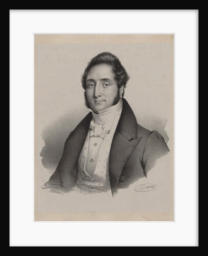 Portrait of the composer Jacques François Gallay, 1825 by Anonymous