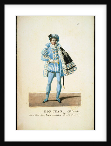 Manuel del Pópulo Vicente García as Don Giovanni in opera Don Giovanni by Wolfgang Amadeus Mozart, 1 by Anonymous