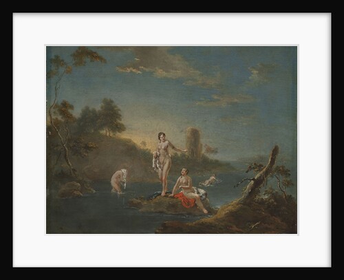 Four bathing girls by Anonymous