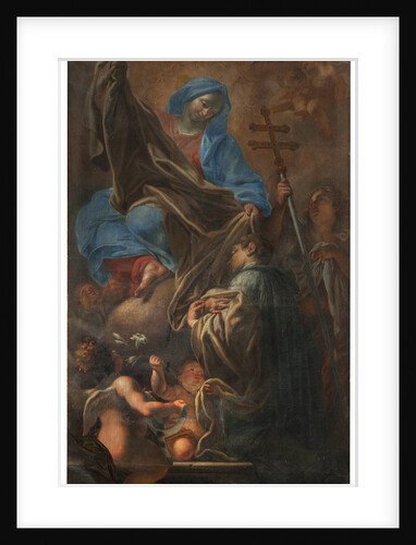 The Blessed Virgin Mary gives the white habit to Saint Norbert, 1707 by Anonymous