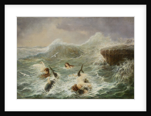 Playing with Dolphins, 1890s by Anonymous