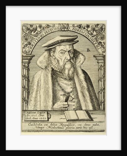 Portrait of Modestinus Pistoris, ca 1590 by Anonymous