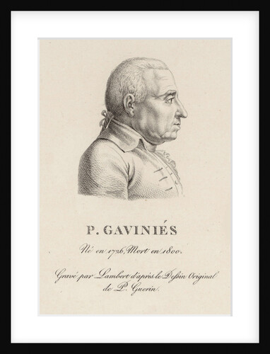 Portrait of the violinist and composer Pierre Gaviniès, 1800s by Anonymous