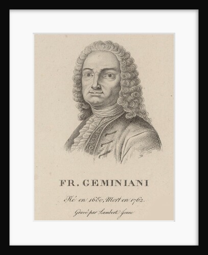 Portrait of the composer and violinist Francesco Saverio Geminiani, 1810s by Anonymous