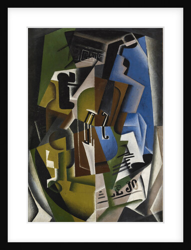 Violin and newspaper, 1917 by Anonymous