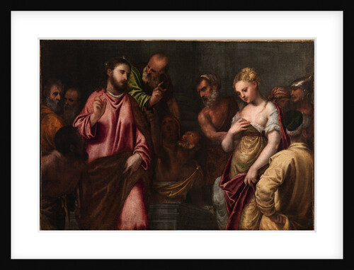 Christ and the Woman Taken in Adultery, c. 1550 by Anonymous