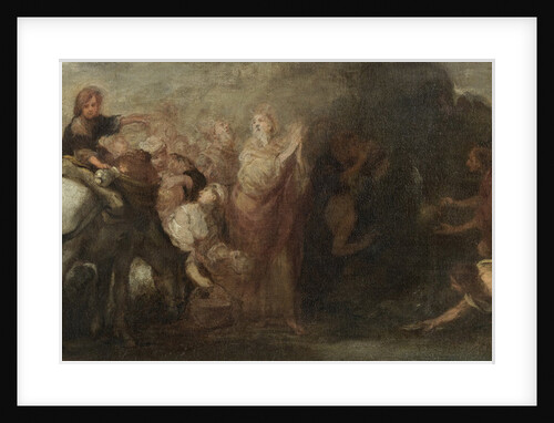 Moses Striking Water from the Rock, 1670 by Anonymous