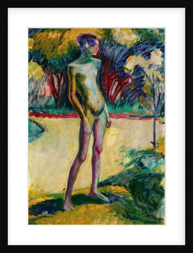 Nude Boy in the garden of Nyerges, c. 1909 by Anonymous