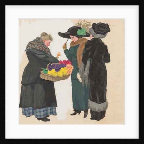 A Flower Seller, 1900s-1910s by Anonymous