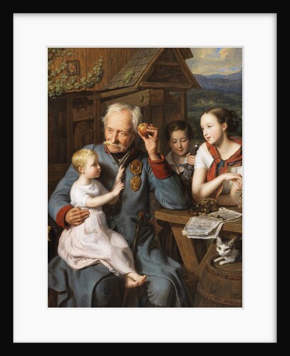 An old invalid with children, 1827 by Anonymous