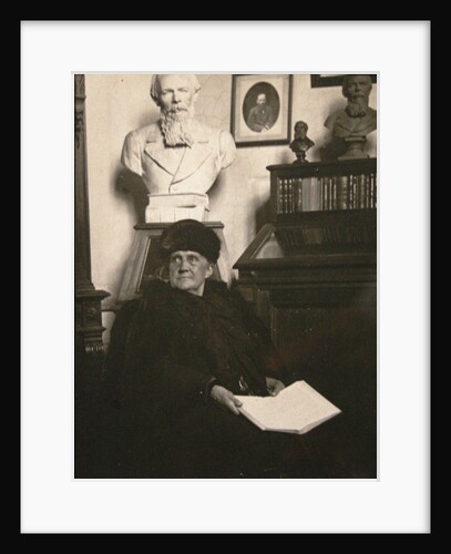 Anna Grigoryevna Dostyevskaya in the Dostoyevsky Room of the Historical Museum of Moscow, 1916 by Anonymous