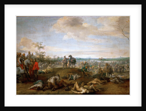 Battlefield. Scene from the Thirty Years War, before 1659 by Anonymous